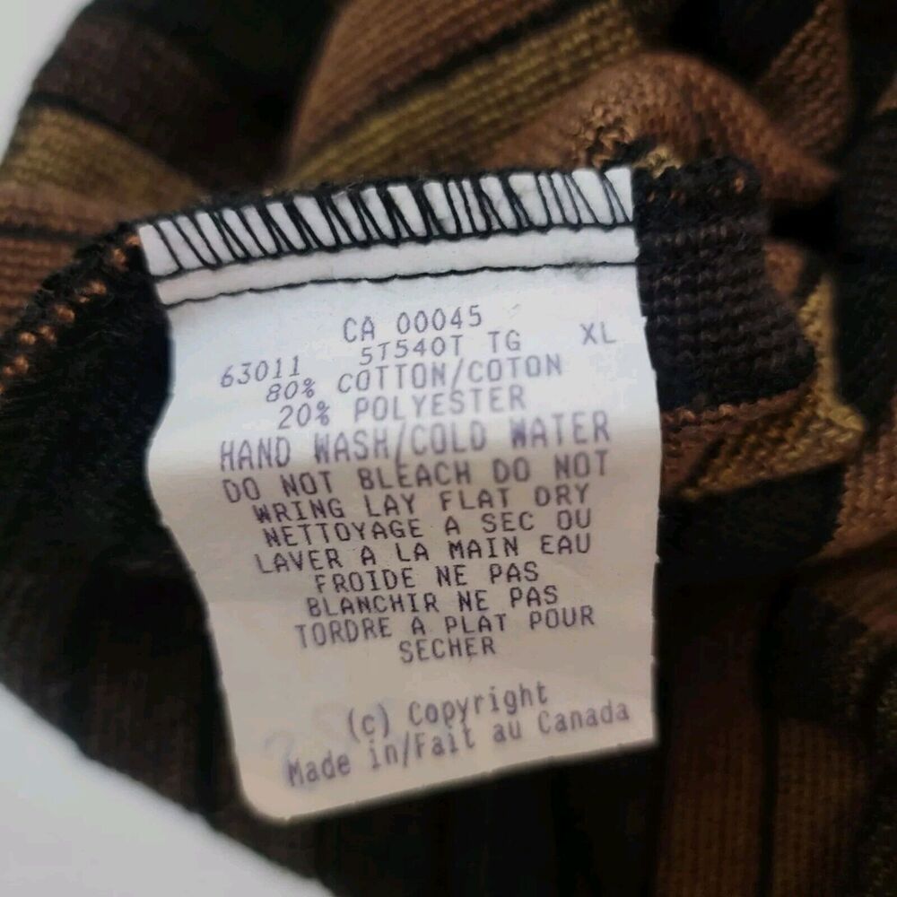 Tundra Canada Sweater Mens Extra Large Black Vintage Dad 3D Pullover Cosby - Picture 8 of 8